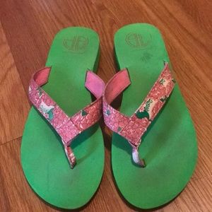 Lilly Pulitzer flip flops
